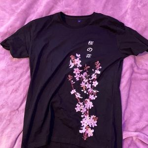 Black cherry blossom shirt